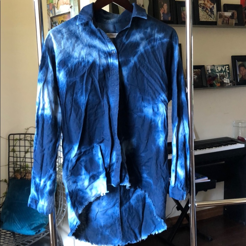 Tie died button up